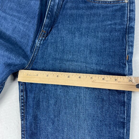 Hudson Jeans Women 27x26* Harlow High Rise Straight Crop Blue Faded Denim Tag 27 - Picture 14 of 16